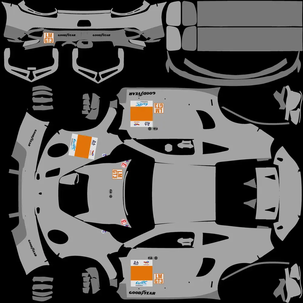 Blank GT UV template