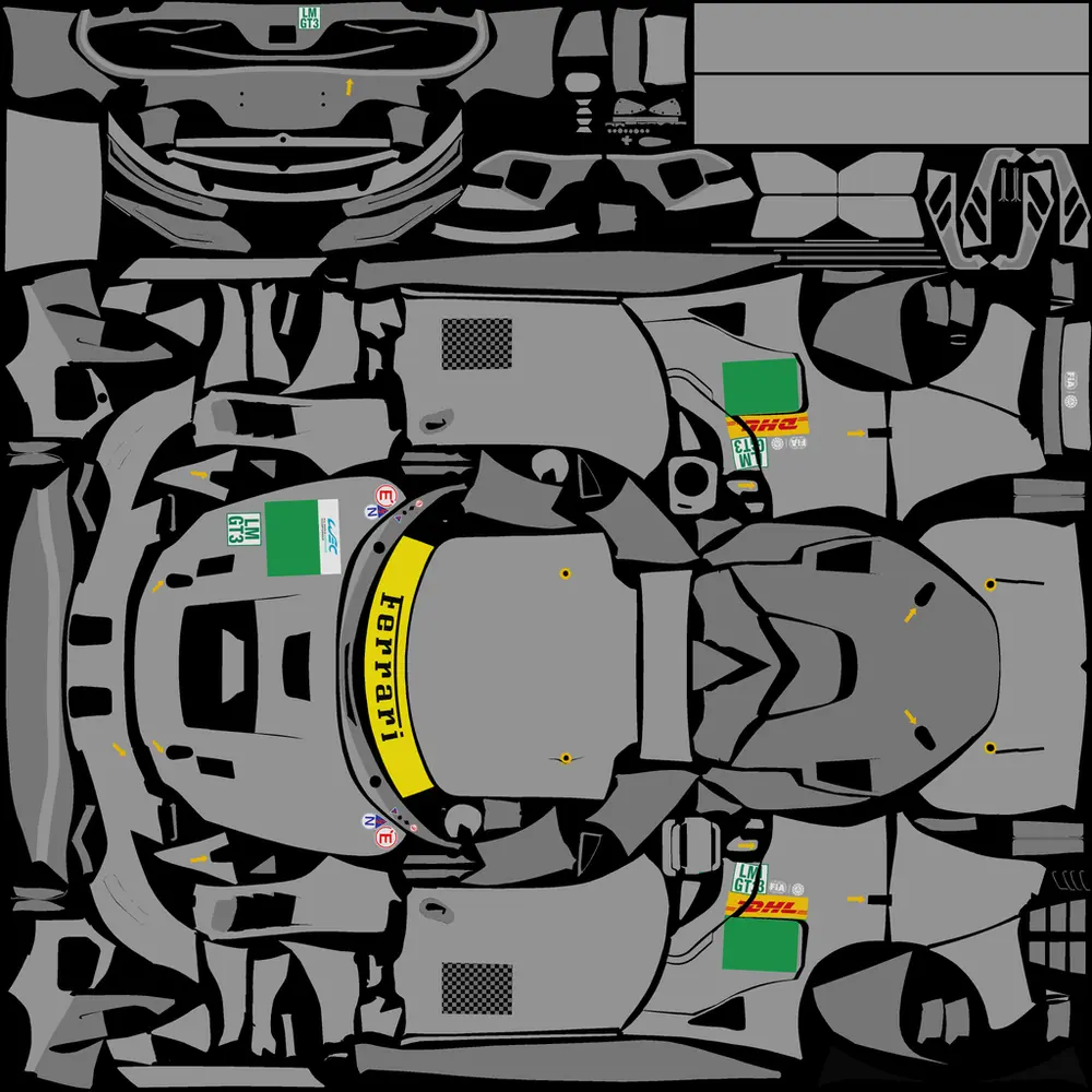 Blank GT UV template
